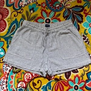 NWOT J.Crew striped linen drawstring shorts XS
